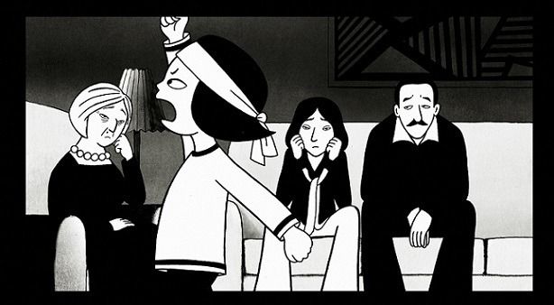 Persépolis - Marjane Satrapi - Protesto