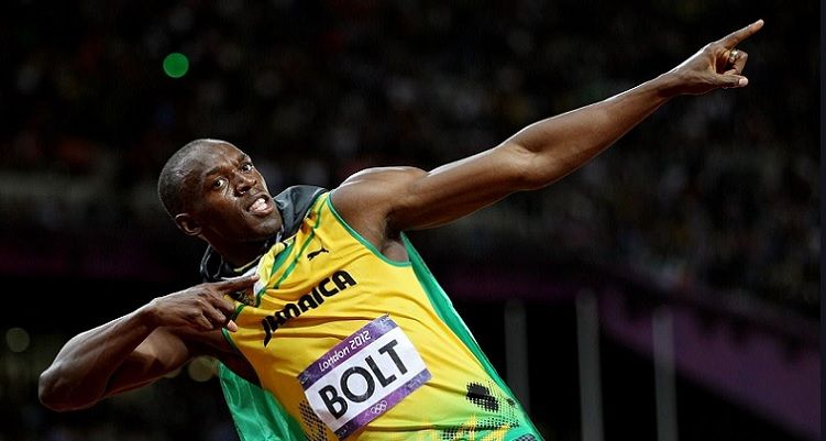 Bolt pose da vitória